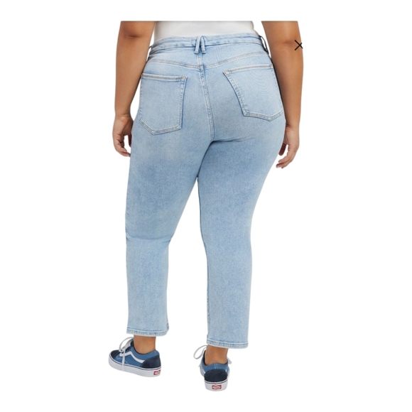 NWOT Good American [12/31] Good Legs Button Fly Straight Leg Jeans - Picture 4 of 10